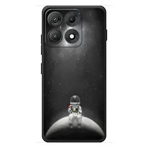 Силиконовый Чехол с принтом "Космонавты" на Motorola Edge 70 Max (Космонавт романтик)