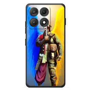 Чехол с картинкой (Патриотический КОЗАК) на Motorola Edge 70 Max (Козак с крыльями)