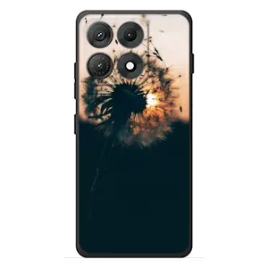 Силиконовый Чехол с одуванчиками на Motorola Edge 70 Max (Красивый одуванчик)