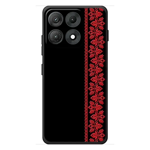 Чехол с рисунком «Красная Вышиванка» для Motorola Edge 70 Max Чехол с рисунком «Красная Вышиванка» для Motorola Edge 70 Max