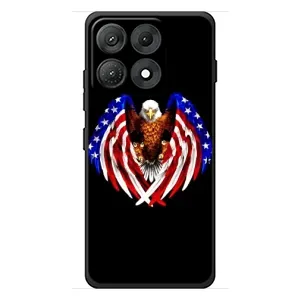 Чехол Флаг USA для Motorola Edge 70 Max (Крылья США)