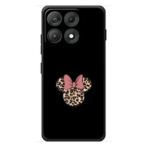 Чехол с леопардовым принтом на Motorola Edge 70 Max (Леопардовая Минни)