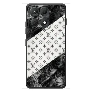Чохол Стиль Louis Vuitton на Motorola Edge 70 Max (LV на білому)