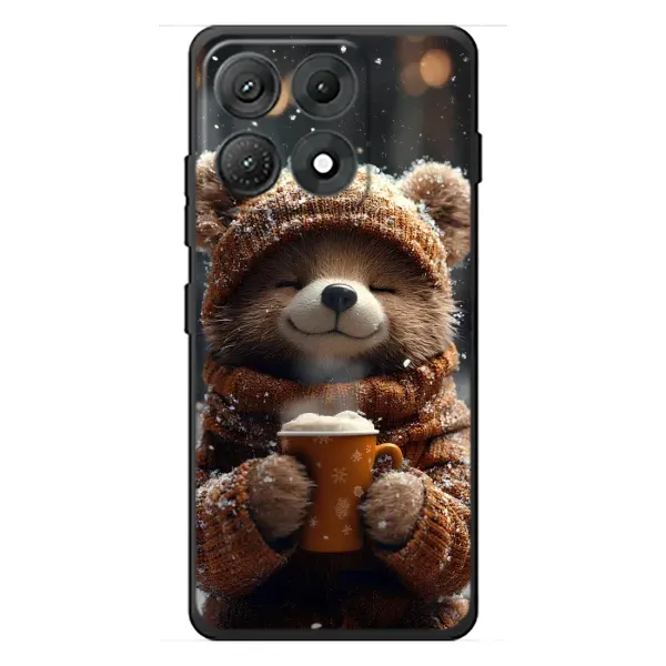 Чехол с рисунком «Медвежонок с кофе» для Motorola Edge 70 Max Чехол с рисунком «Медвежонок с кофе» для Motorola Edge 70 Max