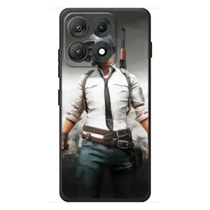 Силиконовый чехол с картинкой "Герой Pubg" на Motorola Edge 70 Max (Пабг)