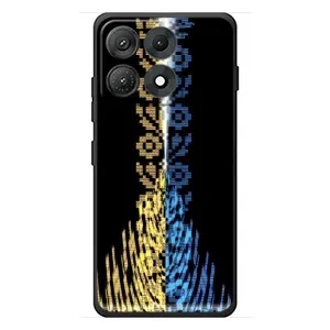 Силиконовый Чехол на Motorola Edge 70 Max (Патриотическая вышиванка)
