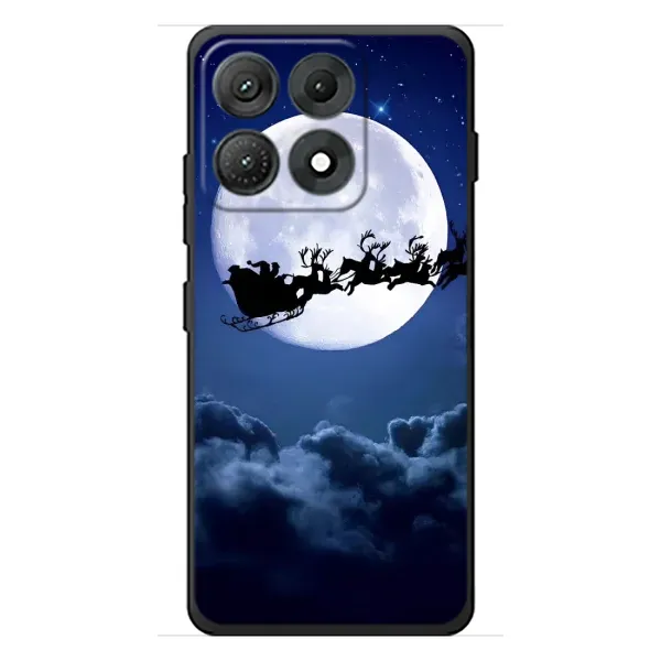 Чехол с рисунком «Санта - луна» для Motorola Edge 70 Max Чехол с рисунком «Санта - луна» для Motorola Edge 70 Max