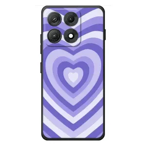Чохли з тематикою "Маленькі Сердчеки" на Motorola Edge 70 Max (Серце фіолет)