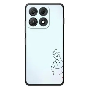 Чохол (Знак сердечка) для Motorola Edge 70 Max (Сердечко на блакитному)