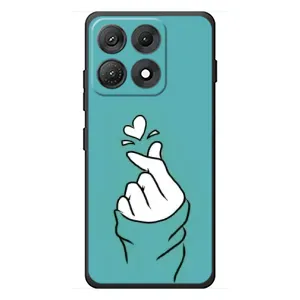 Чохол (Знак сердечка) для Motorola Edge 70 Max (Сердечко на бірюзовому)