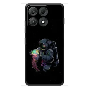 Силиконовый Чехол с принтом "Космонавты" на Motorola Edge 70 Max (В руках земля)