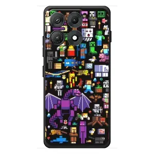 Чохол майнкрафт для Motorola Edge 70 Max (Усі персонажі)