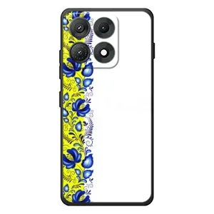 Силіконовый Чохол на Motorola Edge 70 Max з картинкой Вишиванки (Жовто-біла вишиванка)