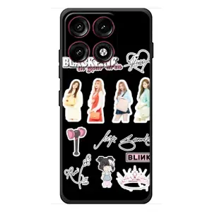 Чехлы с картинкой для Motorola Edge 70 Pro (Арт блэкпинг)