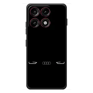 Силиконовый бампер с картинкой машины на Motorola Edge 70 Pro (Силует Audi)