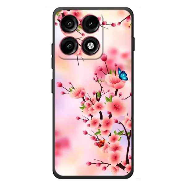 Чехол с рисунком «Бабочки на сакуре» для Motorola Edge 70 Pro
