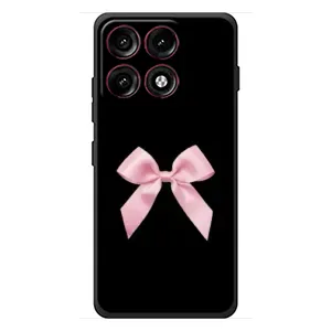 Чехол банты для Motorola Edge 70 Pro (Бант на черном)