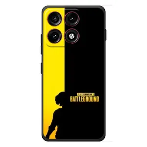 Чехол (TPU) с картинкой "Лого Пабг" на Моторола Эдж 70 Про (Battlegrounds)