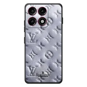 Текстурный Чехол Louis Vuitton для Моторола Эдж 70 Про (Белый ЛВ)