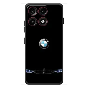 Силиконовый бампер с картинкой машины на Motorola Edge 70 Pro (Черный BMW)