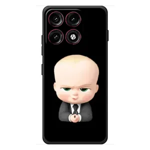 Мультяшный принт на Чехол для Моторола Эдж 70 Про (Бос)