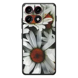 Чехол с ромашками на Motorola Edge 70 Pro (Цветы Ромашки)