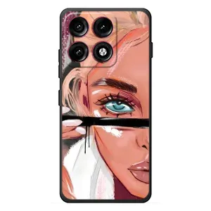 Силіконовый Чохол на Motorola Edge 70 Pro з картинкой Модных девушек (Дівчина та вії)