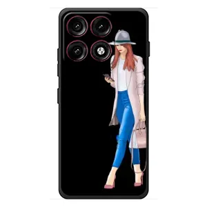 Чохол з картинкою Модні Дівчата Motorola Edge 70 Pro (Дівчина з телефоном)