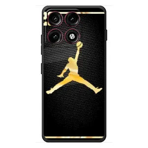 Силиконовый Чехол Nike Air Jordan на Моторола Эдж 70 Про (Джордан 23)