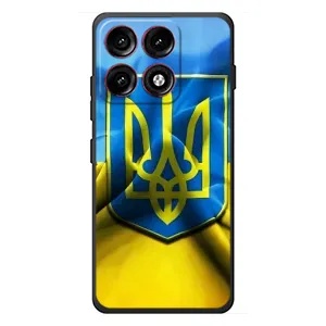 Чохол з картинкою (Патріотичний ГЕРБ) на Motorola Edge 70 Pro (Герб і Прапор України)