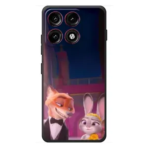 Силиконовый чехол с принтом Зоотрополіс для Motorola Edge 70 Pro (Главные герои)