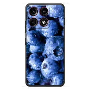 Чехол с изображением вкусной еды для Motorola Edge 70 Pro (Голубика)