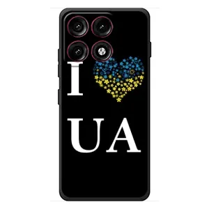 Силиконовый Чехол на Motorola Edge 70 Pro (Я-Украина) (I Love UA)