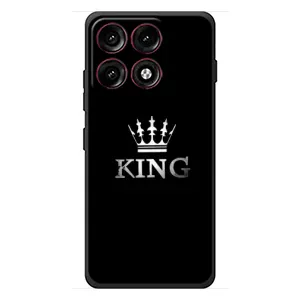 Чехол (Корона на чёрном фоне) для Моторола Эдж 70 Про (KING)