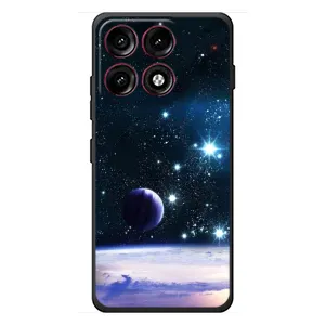 Чохол (ТПУ) з планетами на Motorola Edge 70 Pro (Космічний вид)
