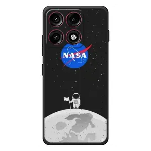 Силіконовый бампер з принтом "Наса" на Motorola Edge 70 Pro (Космонавт NASA)