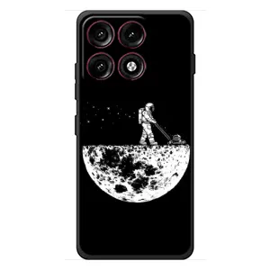 Силіконовый Чохол з принтом "Космонавти" на Motorola Edge 70 Pro (Космонавт)