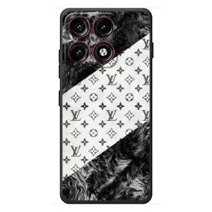 Чехол Стиль Louis Vuitton на Motorola Edge 70 Pro (LV на белом)