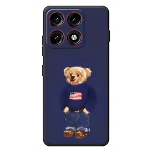 Чехлы Мишка Тедди для Моторола Эдж 70 Про (Мишка USA)