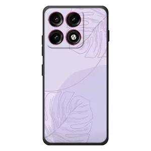 Чехол цветочный дизайн для Motorola Edge 70 Pro (Монстера фиолетовая)