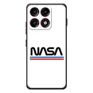 Силіконовый бампер з принтом "Наса" на Motorola Edge 70 Pro (NASA на білому тлі)