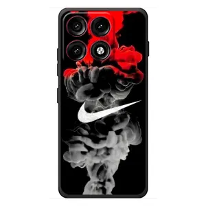 Силиконовый Чехол на Motorola Edge 70 Pro с картинкой Nike (Nike дым)