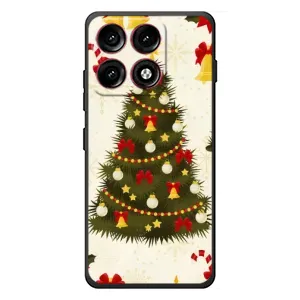 Чехол Новогодняя Елка на Motorola Edge 70 Pro (Новогодний принт)