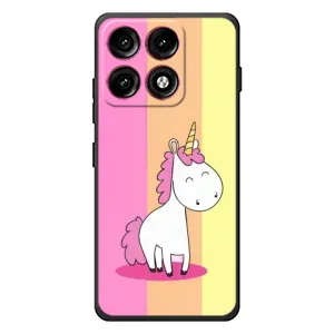 Чехол Unicorn на Motorola Edge 70 Pro (Радужный Единорог)