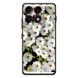 Чехол с ромашками на Motorola Edge 70 Pro (Рамка в ромашках)
