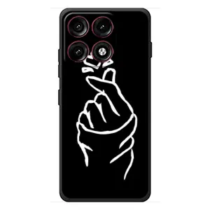 Чохол (Знак сердечка) для Motorola Edge 70 Pro (Сердечко на чорному)