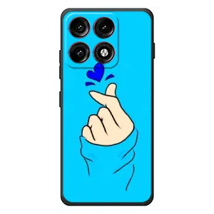 Чохол (Знак сердечка) для Motorola Edge 70 Pro (Сердечко на синоьому)