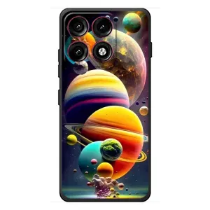 Чохол (ТПУ) з планетами на Motorola Edge 70 Pro (Сонячна система)