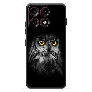 Чохли з принтом СОВИ для Motorola Edge 70 Pro (Сова на чорному)