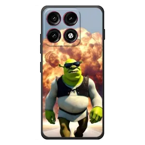 Печатный чехол с принтом Шрек для Motorola Edge 70 Pro (Эпичный взрыв Шрек)